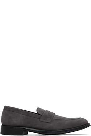 Gray Suede Pierce Loafers
