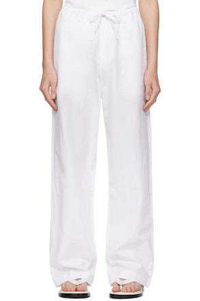 White Drawstring Trousers