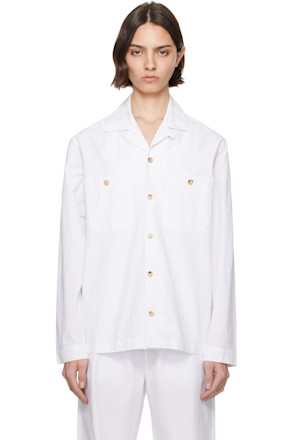 White Cotton Overshirt