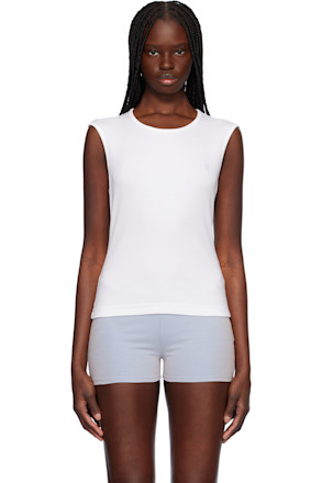 White Rib Vest T-shirt