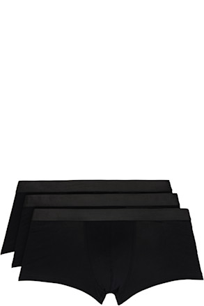 Three-Pack Black Trunk Boxer Briefs