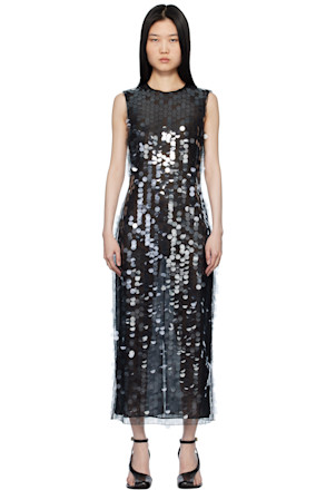 Black Tovia Midi Dress