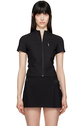 Black Zip Pin Shirt