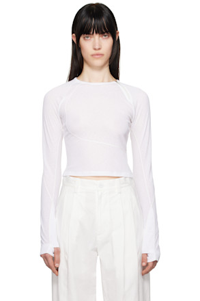 White Helix Long Sleeve T-shirt
