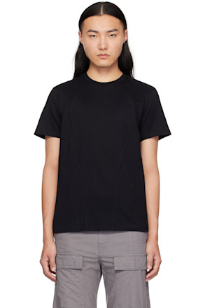Black Serger Stitch T-shirt