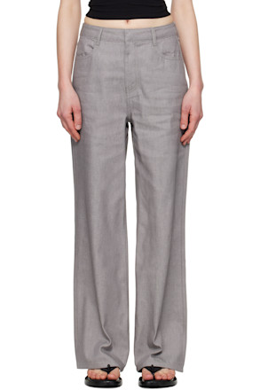 Gray Four-Pocket Jeans