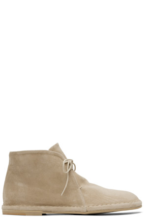 Beige Suede Desert Boots
