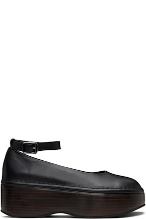 Black Platform Flats
