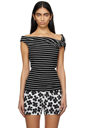 Black & White Striped Blouse