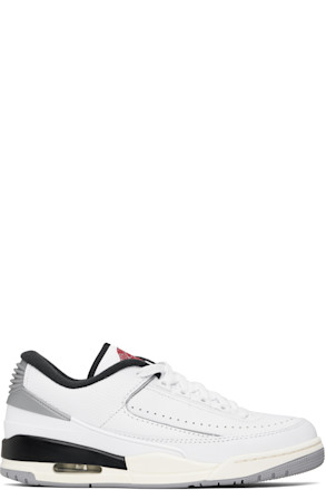 White & Gray Jordan 2/3 Sneakers