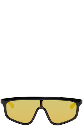 Black & Yellow Shield Sunglasses