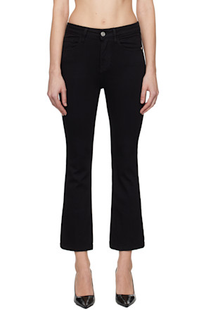 Black 'Le Crop Mini Boot' Jeans