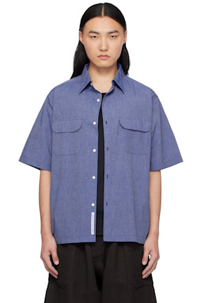 Blue Regular Collar End On End Shirt