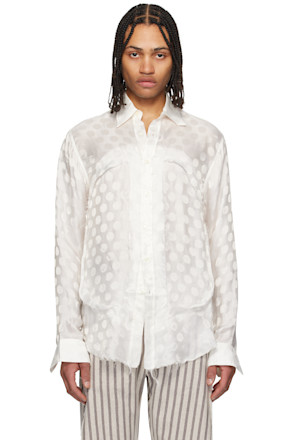 White Circle Cupro Classic Lung Window Shirt