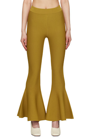 Yellow Godet Short Lounge Pants
