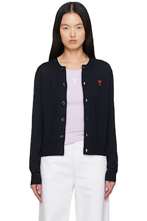 Navy Wool Ami de Coeur Cardigan