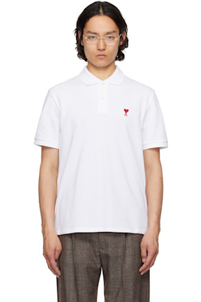 White Cotton Ami de Coeur Polo