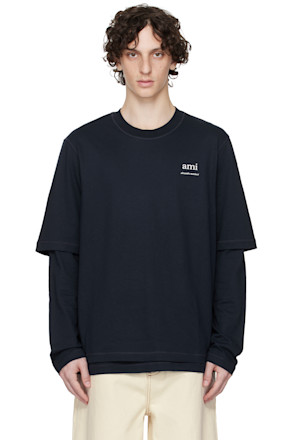 Navy Long Sleeves T-shirt