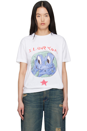 White 'I Love Earth' T-shirt