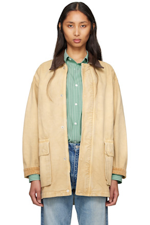 Beige Organic Cotton Duck Jacket