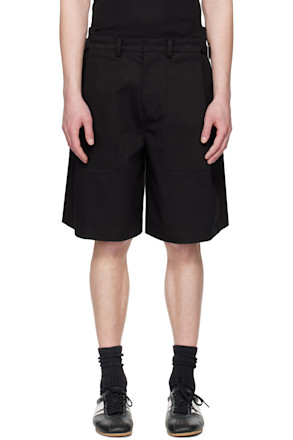 SSENSE Exclusive Black Twill Shorts