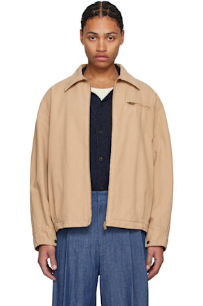 Tan Over Dyeing Denim Jacket