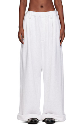 Gray Drawstring Chino Lounge Pants