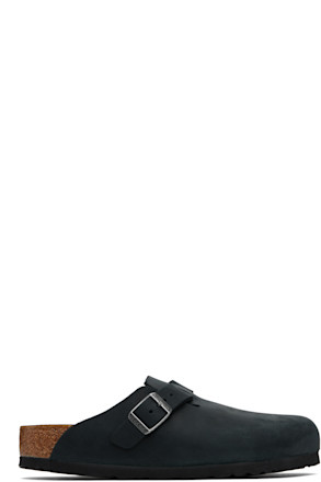 Black Regular Boston Slip-on Loafers