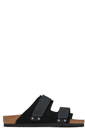 Black Narrow Uji Sandals