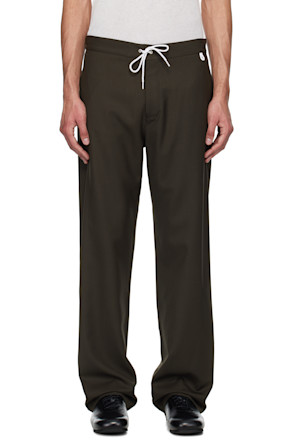 Brown Virgin Wool People's Pants
