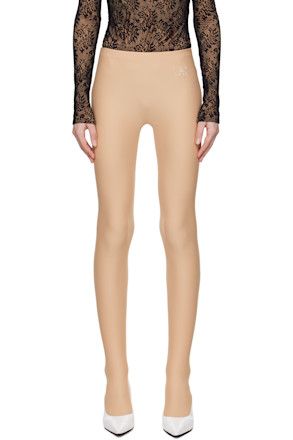 Beige Recycled Nylon Leggings