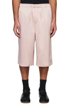 Pink Satin Shorts