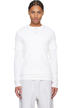 White Overlayered T-shirt