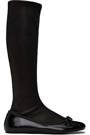 Black Ballerina Tall Boots