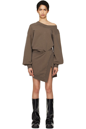 Brown Sweater Minidress