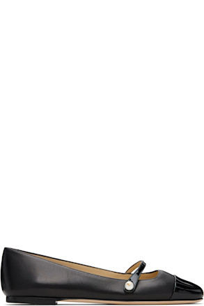 Black Elisa Ballerina Flats