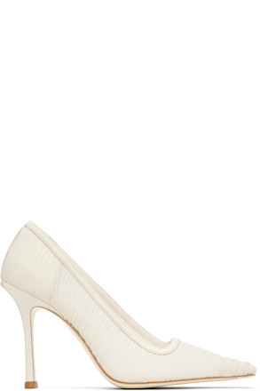 White Lotta 100 Heels
