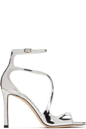 Silver Azia 95 Heeled Sandals