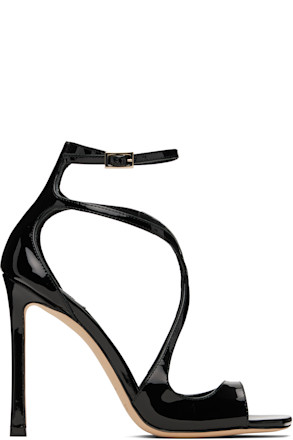 Black Azia 110 Heeled Sandals