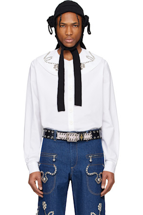 White Studdy Shirt