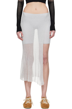 Silver Wrap Skort