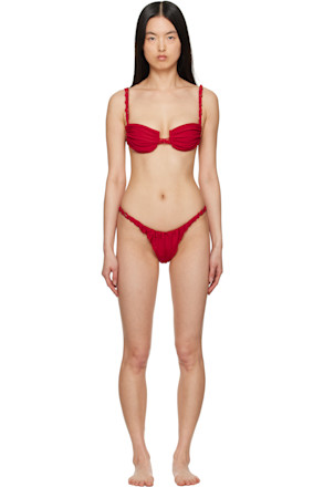 Red Tri-Twist & Tinytwist Bikini
