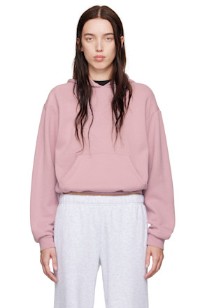 Pink Cotton Fleece Classic Hoodie