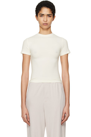 Off-White Cotton Jersey T-shirt