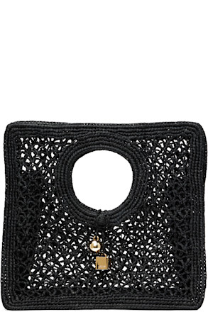 Black La Croisière 'The Spiaggia small square' Tote