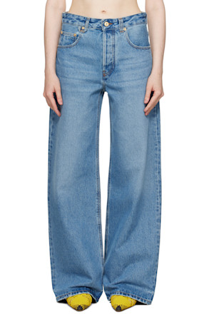 Blue La Croisière 'The wide de-Nîmes' Jeans