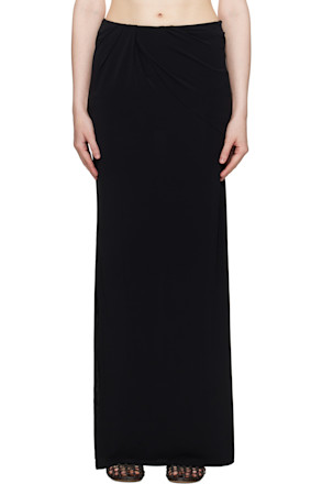Black 'La Jupe Peplo' Maxi Skirt