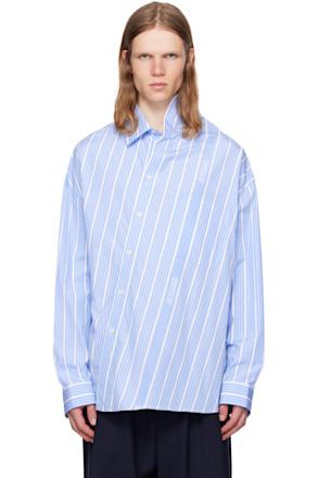 White & Blue La Croisière 'The Cuadro' Shirt