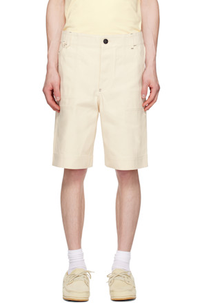 Beige La Croisière 'The de-Nîmes' Denim Shorts