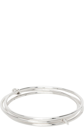 Silver Lumin Bangle Bracelet
